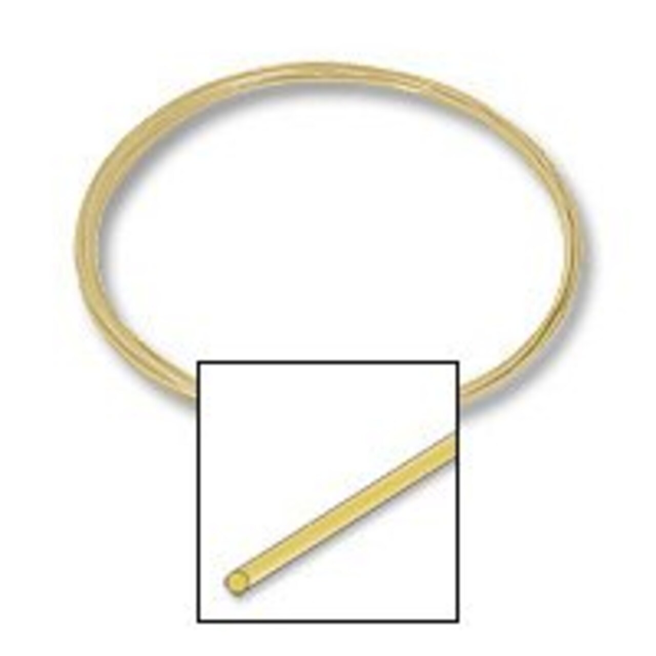 JewelrySupply 14K Yellow Gold Round Wire - 26 Gauge Soft - Professional Jewelry Making Wire